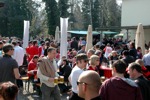 Gartenparty schon vor dem Spiel